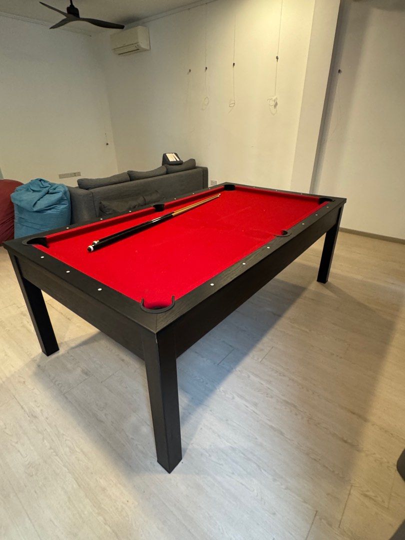 Pool Table (Category: Other Sports Equipment and Supplies) located in Singapore. Submitted by karennerak (Listing ID 1347660041, Image 1). Description: Can be converted to a dining table.