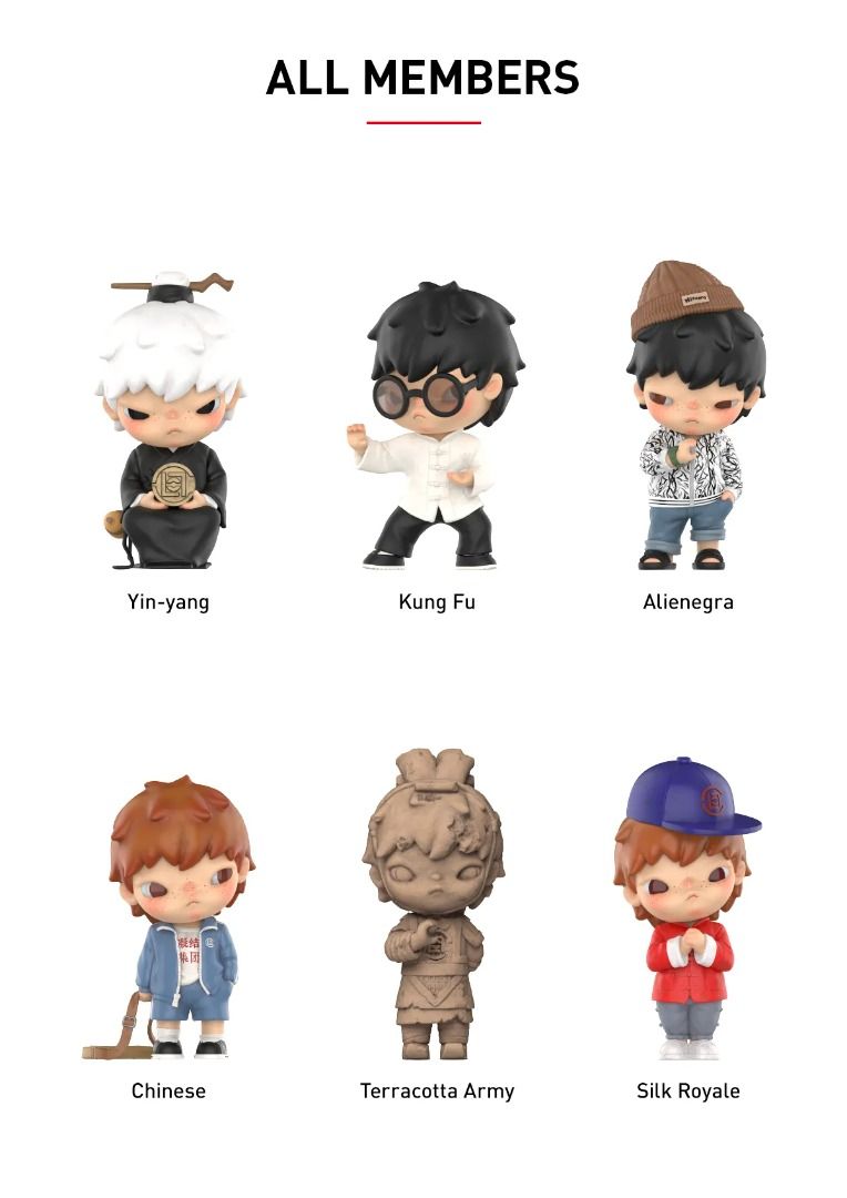 Popmart - Hirono × Clot PANDA SECRET full set, Hobbies & Toys