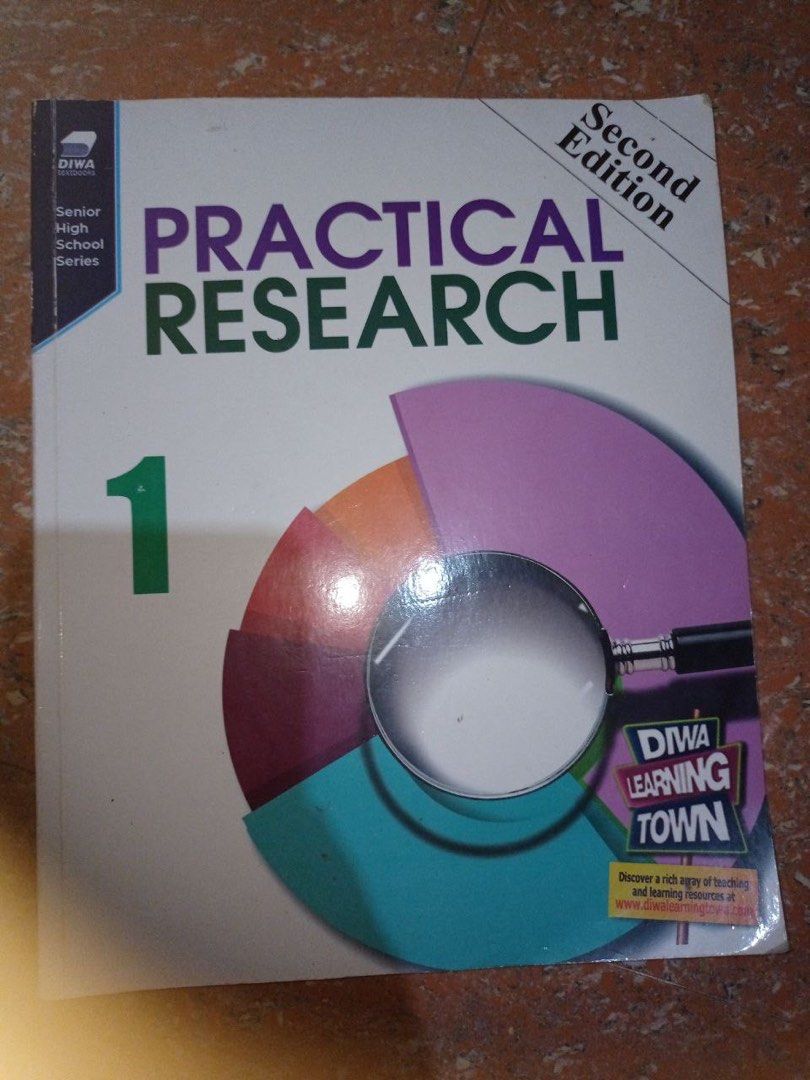 Practical Research 1 Senior High (Diwa textbooks) (Category: Textbooks) located in San Fernando. Submitted by h.obi (Listing ID 1347656728, Image 1). Description: .