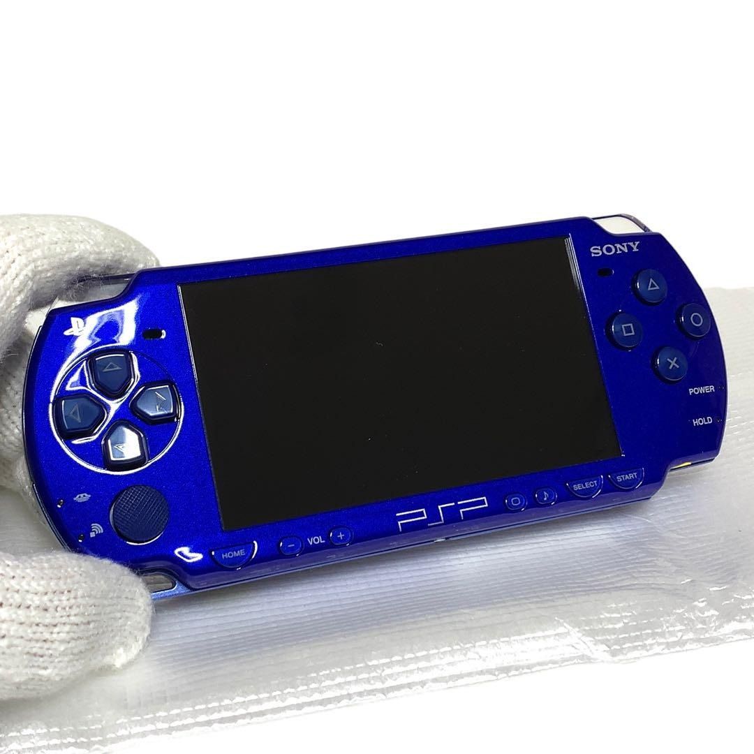 Rare, almost new Sony PSP-2000 body, metallic blue, glossy finish ...