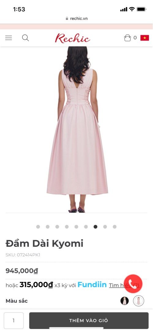 rechic.vn pink midi dress (Category: Dresses) located in Pasig City. Submitted by a9erz__ (Listing ID 1347649150, Image 2). Description: - bnwt and paper bag rechic pink midi dress - bought personally in ho chi minh for 935,000 VND - super ganda nito!!!! - actual pic and size chart posted - rfs: was gonna wear to a friend’s wedding but i changed my mind 😅.
