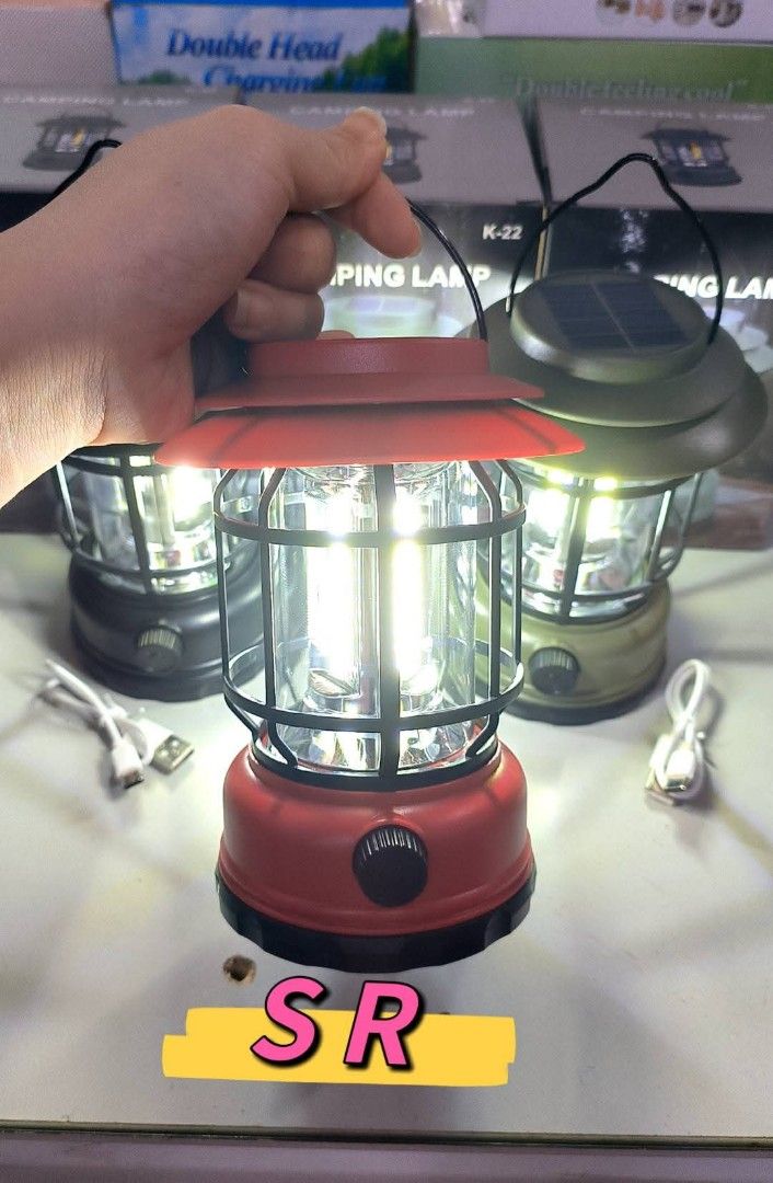Solar camping light (Category: Hiking & Camping) located in Mandaluyong City. Submitted by shopmla (Listing ID 1347656309, Image 1). Description: Solar camping light @350. Get 3 for 1k SF applies Gcash BPI family.