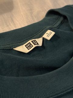 ［二手］ UNIQLO 長袖圓領T恤 綠色T-shirt 64221775353473110