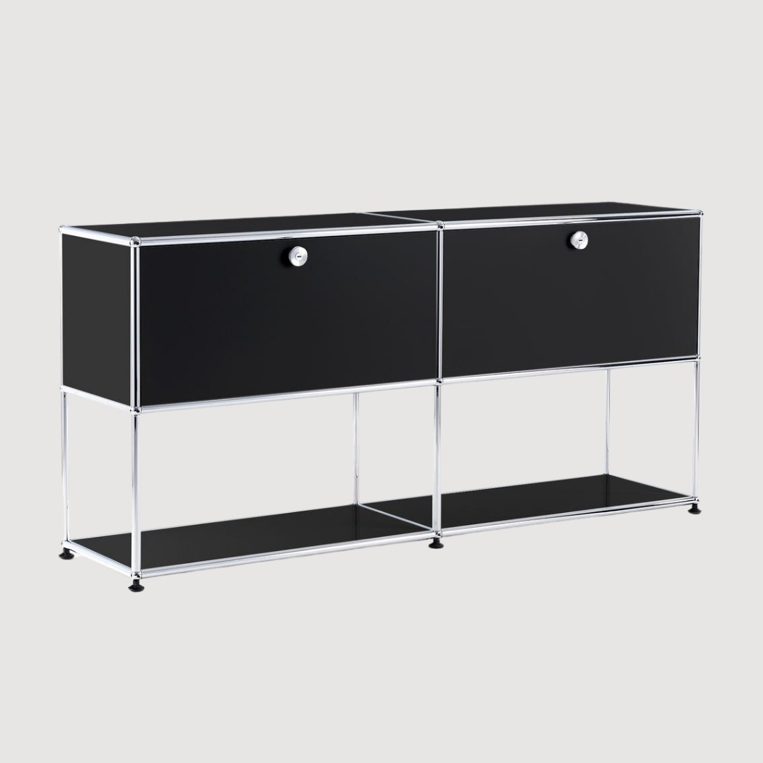 usm haller credenza bar storage cabinet double module, Furniture & Home ...
