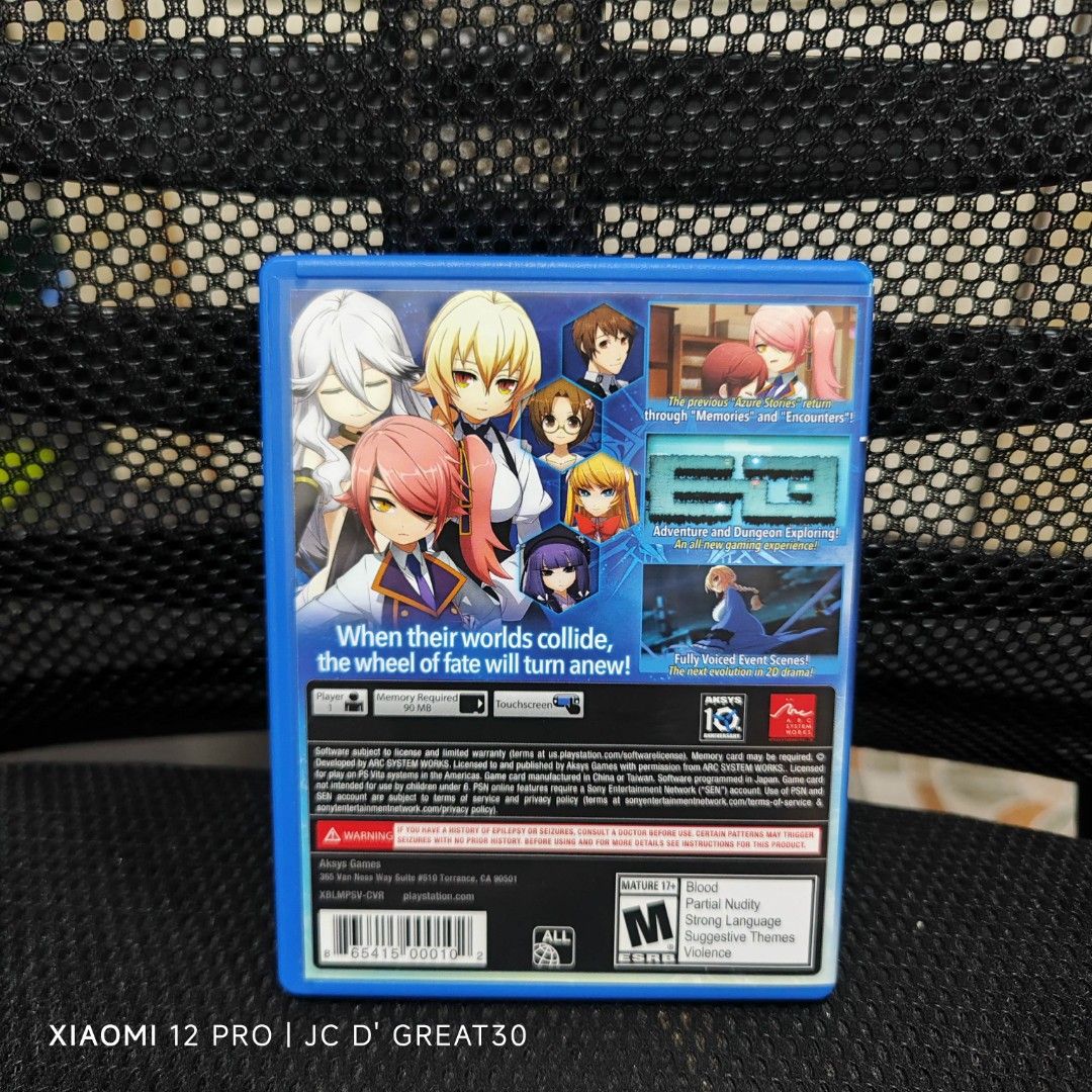 Xblaze Lost Memories Ps Vita Game (Category: PlayStation) located in Quezon City. Submitted by shopme_gadget30 (Listing ID 1347636655, Image 2). Description: kindly read the details first for sale fixed price good as new / mint condition tested and working with Case and game card compatible to ps vita usa region Shoopppppeee —,✅ can check out pm for the linnnkkk (If shoopppee check out, price is higher because of shooppppeee deduction qc area mee