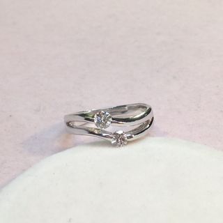 約共0.25ct鑽石戒指18K白/750,港度13圈,約GH色,乾淨好火 (4g)  ✅多平台同步上架64230840505601110