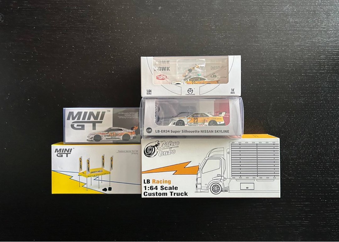 1/64 LBWK Sphere Light Mini GT R35 Tent CM Model ER34 Time Micro S15 ...