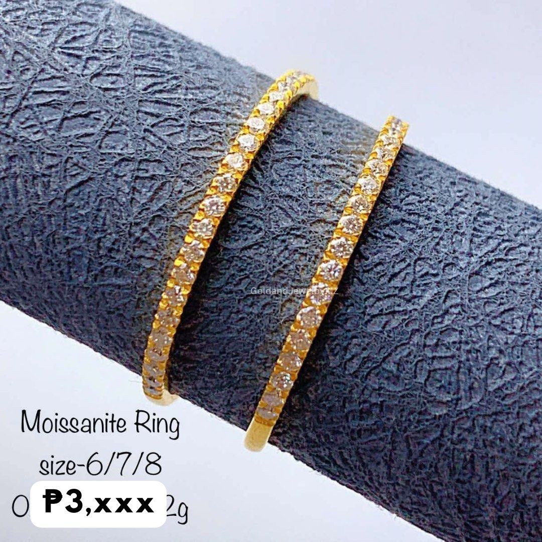 18K Gold Moissanite Diamond Half Eternity Ring (Solid setting/Pawnable) (Category: Rings) located in Dasmarinas. Submitted by goldandjewelbymz (Listing ID 1347756533, Image 1). Description: Eternity bands are the perfect every day sparkle that can stack, stand alone, or pair with an engagement ring!!! Check out our wide range of style from the traditional eternity to unusual ones!!! 📌Half Eternity Moissanite Diamond 📌Pawnable 𝑵𝑶𝑻𝑬: 𝑷𝑹𝑰𝑪
