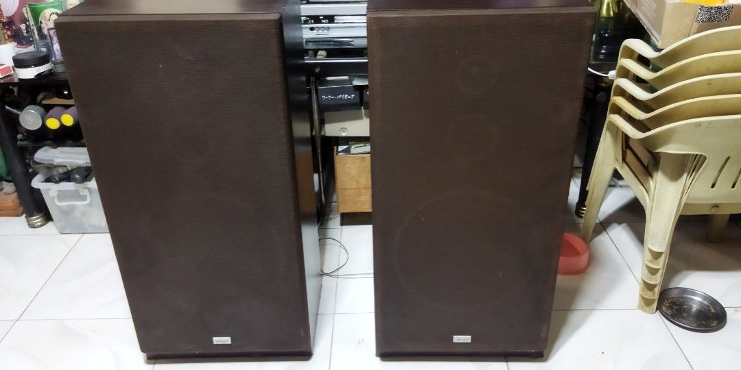 Aurex 3 way speaker system Japan (Category: Soundbars, Speakers & Amplifiers) located in Pasay City. Submitted by marineljapansurplus (Listing ID 1347685009, Image 1). Description: AUREX 3 way speaker system Made in JAPAN SS-560W Sealed, Floor standing Dimension: 31 Height x 15 Width x 11½ Depth inches Impedance: 8ohms 60W Superb quality sounds Price: ₱4,700 Location: Cabrera, Pasay City.