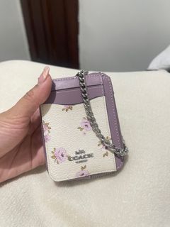Coach chain wallet floral