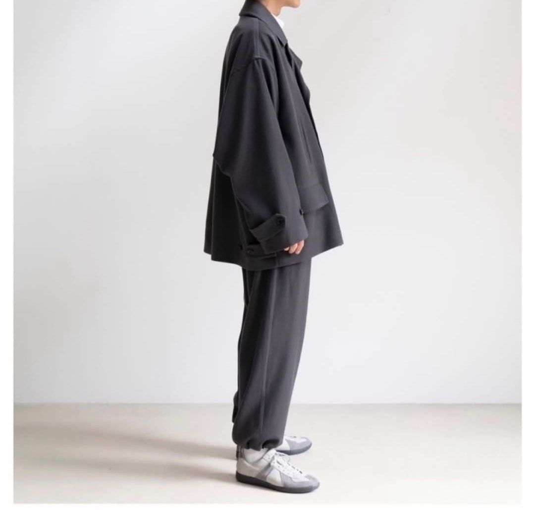 GRAPHPAER Wool Kersey Pコート GM213-10215 Graphpaper (グラフペーパー) Wool Kersey Pea Coat / ウール