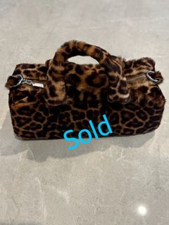 River Island Fur Bag Leopard Faux Fur River Island Leopard Print