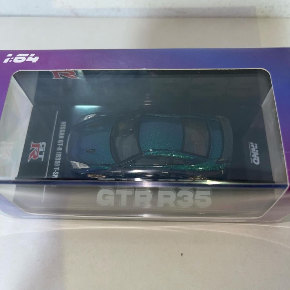 INNO64 1/64 Scale Nissan GT-R R35 T-SPEC Midnight Purple Die-cast Car ...