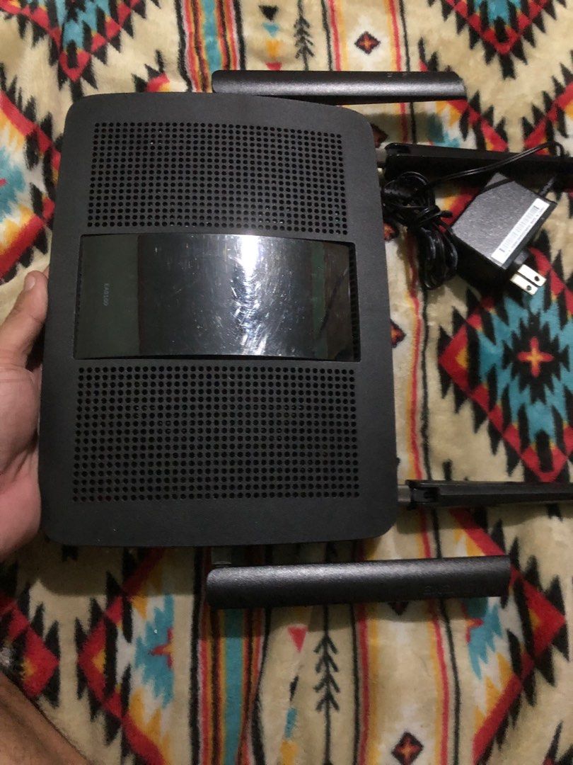 Linksys Max stream 5G EA8100 (Category: Networking) located in Quezon City. Submitted by markgolveo (Listing ID 1347798558, Image 1). Description: Linksys Max stream 5G EA8100 In very good working condition Tested working complete original antennae Very good speed and coverage Replaced adapter does not affect on its performance.