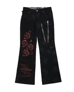 Murder license mudmax distressed flare jeans, Fesyen Pria