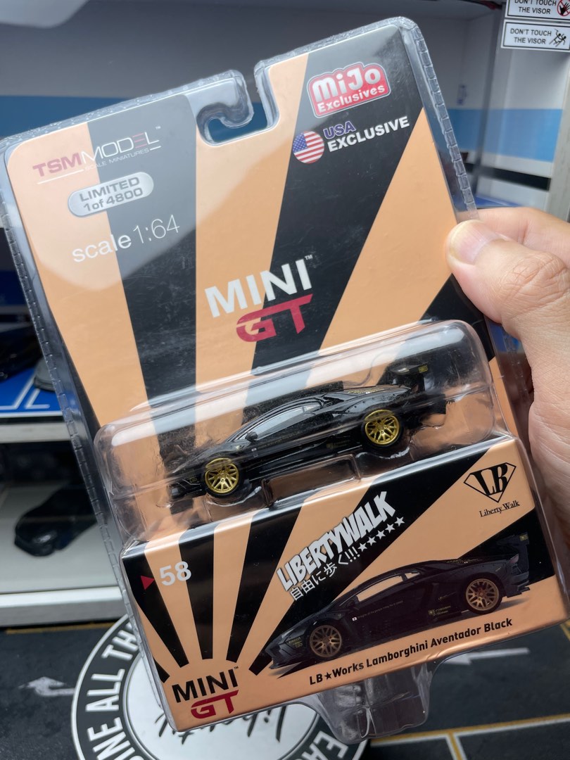 Mini GT #58 MIJO LB WORKS lamborghini Aventador Black, Hobbies & Toys ...