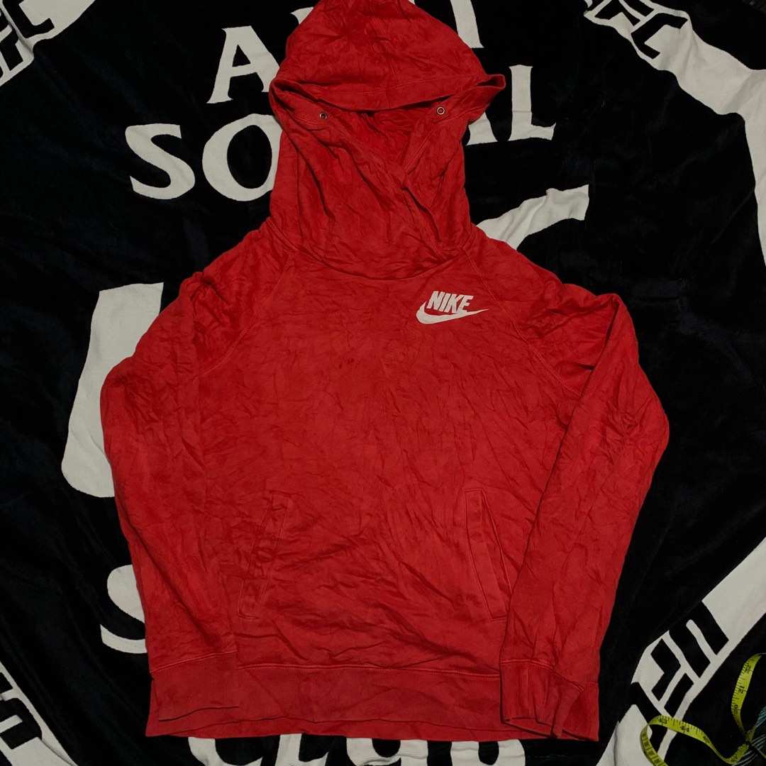 Nike red hoodie, Men's Fashion, Tops & Sets, Hoodies on Carousell