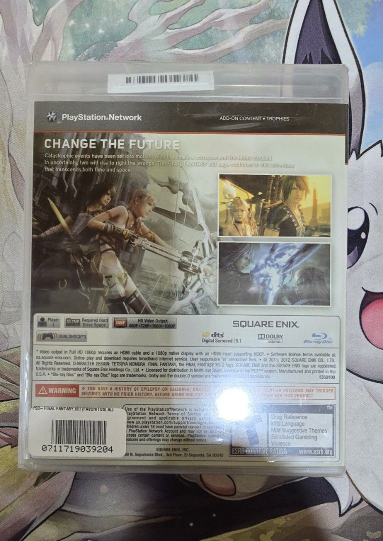 SEALED PS3 Final Fantasy Bundle (Category: PlayStation) located in Quezon City. Submitted by kevinskorner (Listing ID 1347741955, Image 3). Description: Selling my Final Fantasy Bundle collection. All are SEALED. Feel Free to ask for more pictures - Final Fantasy 13-2 - Final Fantasy 14 Heavensward - Final Fantasy A Realm Reborn RFS: Decluttering 2025 Payment Method: GCash, Maya, BPI, UB Shipping: Grab, Lalamove, LBC. Buyer shoulders shipping fee
