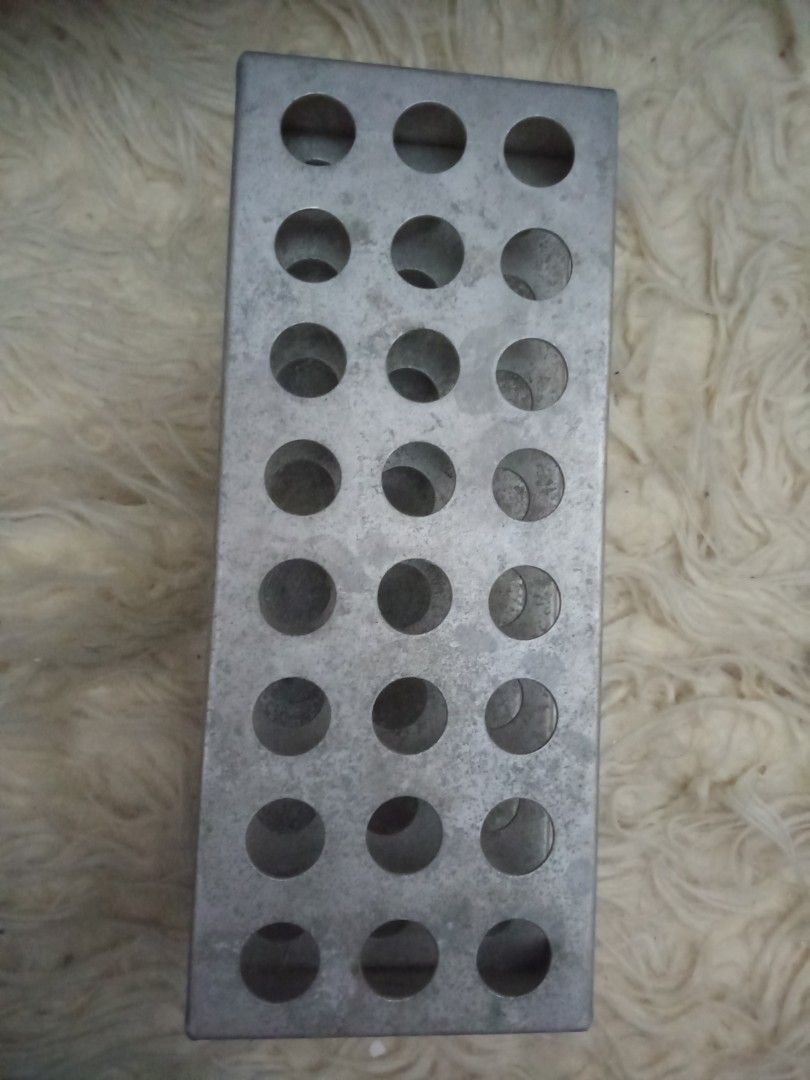 Test Tube Rack Stainless Steel (Category: Medical Supplies & Tools) located in Marikina City. Submitted by casa_shoppe (Listing ID 1347767861, Image 1). Description: Used for thesis.