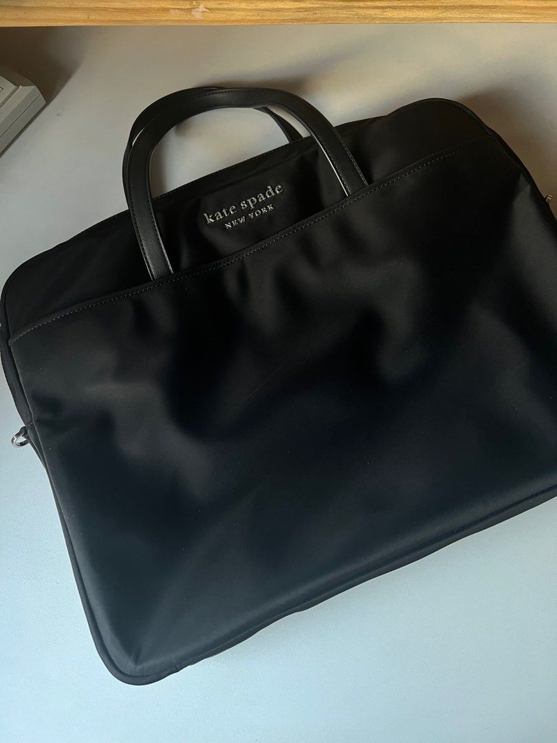 The Little Better Sam Nylon Universal Laptop Bag (Category: Luxury Bags & Wallets) located in Makati City. Submitted by jd_c_ (Listing ID 1347753974, Image 3). Description: Guaranteed Authentic With slash in front - flaw Prelove Fits 15 inc laptop. Thinkpad Meet up BGC/Eastwood or Makati .