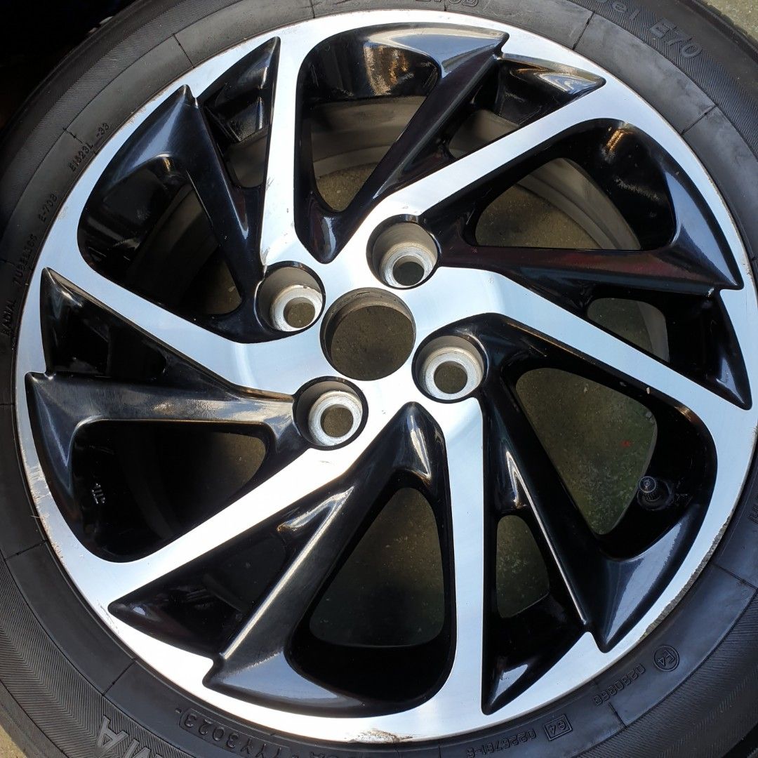 Toyota Vios 15" mags only (Category: Mags and Tires) located in Quezon City. Submitted by antoniokenshin1 (Listing ID 1347686784, Image 1). Description: Set of 4 pcs Toyota Vios mags 15", pcd 100, 4 holes, 2024 model. Call/msg. 0999 181 0842..