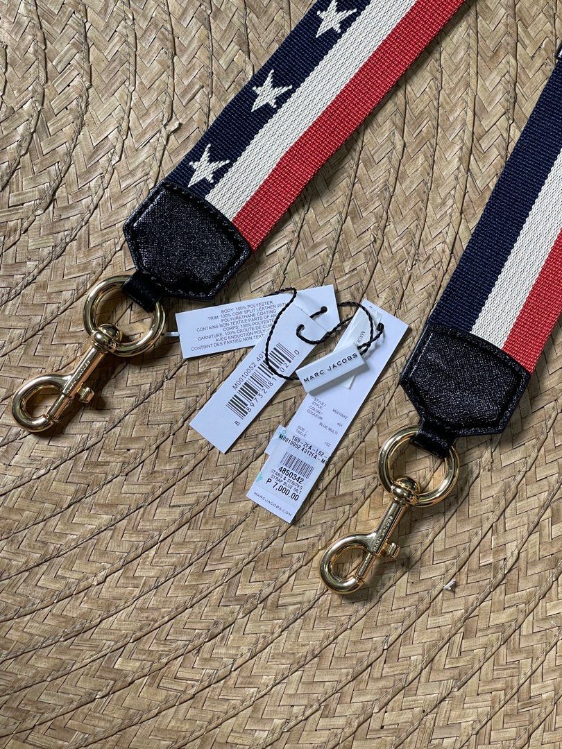 💯 Authentic Marc Jacobs Bag Sling Strap (Category: Luxury Bags & Wallets) located in Makati City. Submitted by eucccuy (Listing ID 1347879279, Image 2). Description: Decluttering!! Used once 💯 Authentic Marc Jacobs Bag Strap -complete with tags and packaging -bought locally at Greenbelt RFS: Extra strap and I have another strap that I use more Price slightly nego!.
