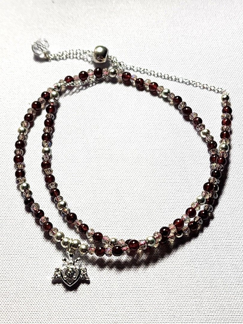 Assorted Bracelets (Category: Bracelets) located in Singapore. Submitted by shiioo (Listing ID 1348009614, Image 3). Description: 🔥 $8 per bracelet 🔥 Only 1 available for each type ‼️ No resizing service MIX AND MATCH ✨️ 1 for $8 3 for $23 5 for $37 Brown Pearl Beads with Black Faceted Chalcedony (image #2): - Approx. 2 mm bead size - Est. 18 cm wrist size - OT clasp Double-Rounded Garnet with Clear Quartz (image #3): - Approx. 2 mm bead size -