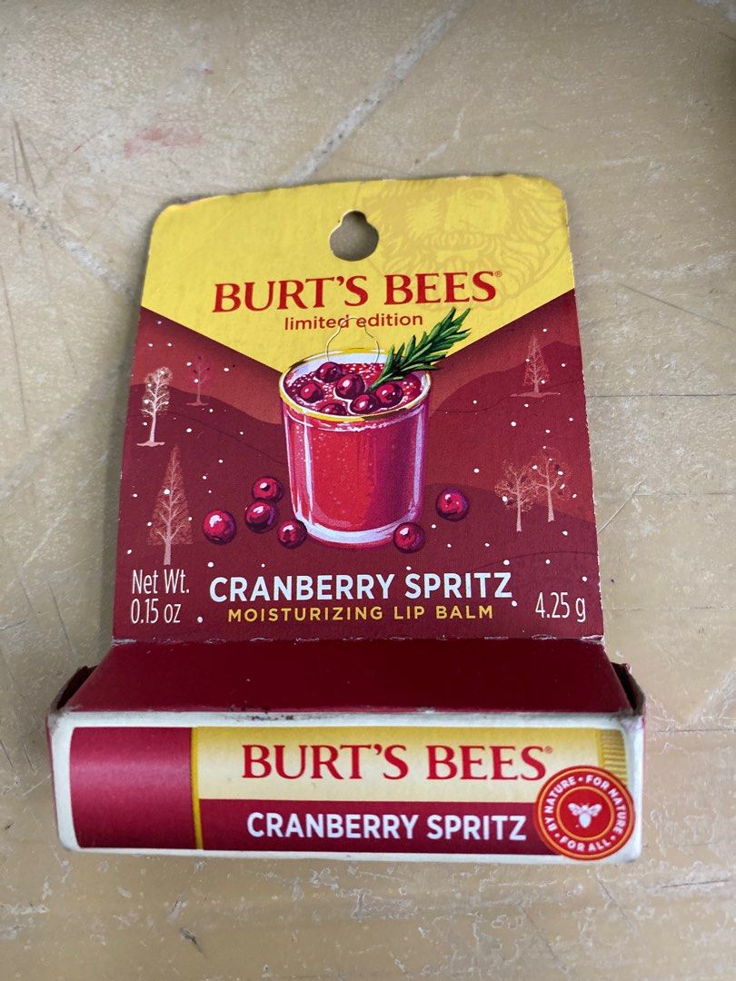 Burt’s Bees Cranberry Spritz Lip Balm (Category: Makeup) located in Manila. Submitted by bpbpbpmiel (Listing ID 1347853922, Image 1). Description: Burt’s and bees cranberry spritz lip balm Never used SF c/o buyer .