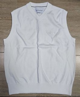Calvin Klein white knit vest, Men's size M62974839613441110