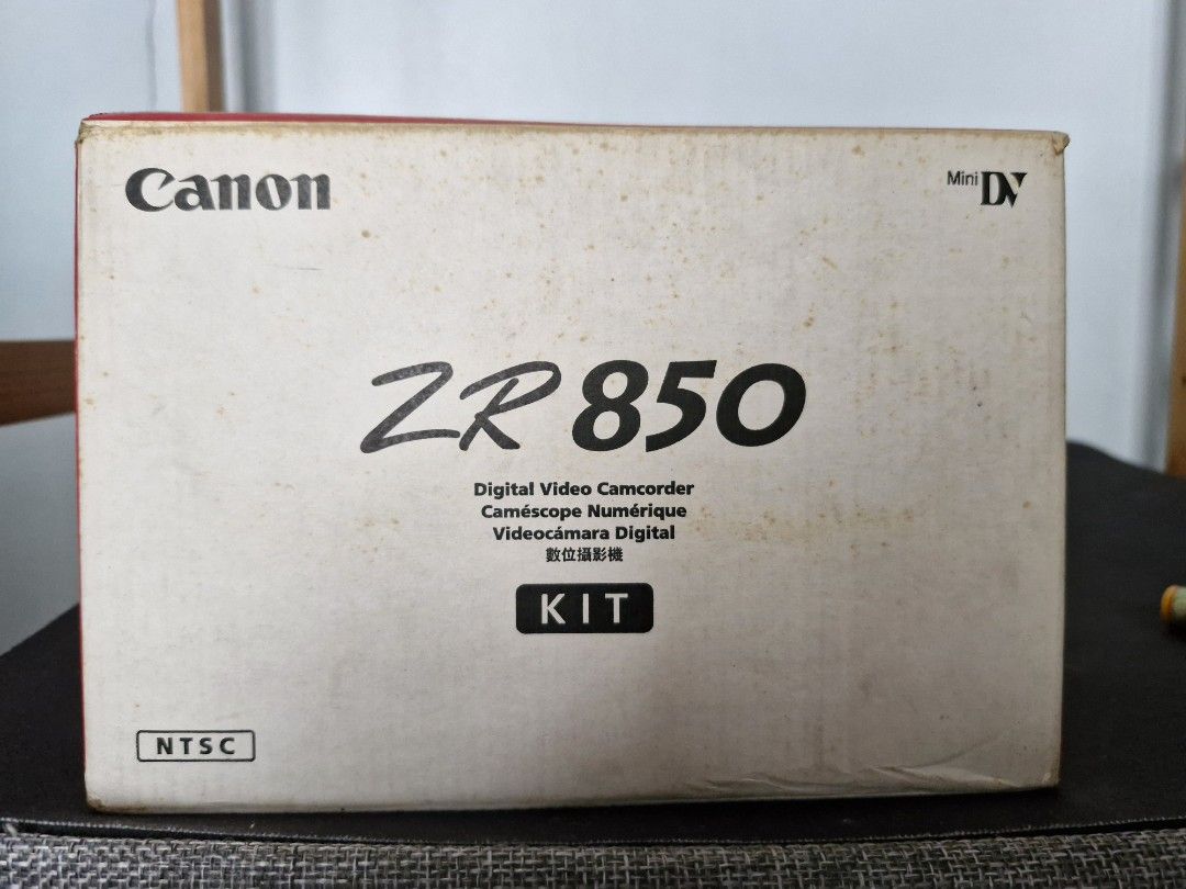 Canon ZR 850 Mini DV (Category: Video Cameras) located in Pasig City. Submitted by goodies_from_yesterday (Listing ID 1347867868, Image 1). Description: Camcorders are in a comeback now. This one still works well. For those who like to collect items on the early onset of the digital era. Lowest price is the price posted. No haggling..