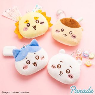 One Price Nov 2024 Japanese Edition Official Chiikawa Usa / Little Cute / Wind Lion / Chestnut Bun Plush Keychain Card Set Loose Paper Pack64245148700547110