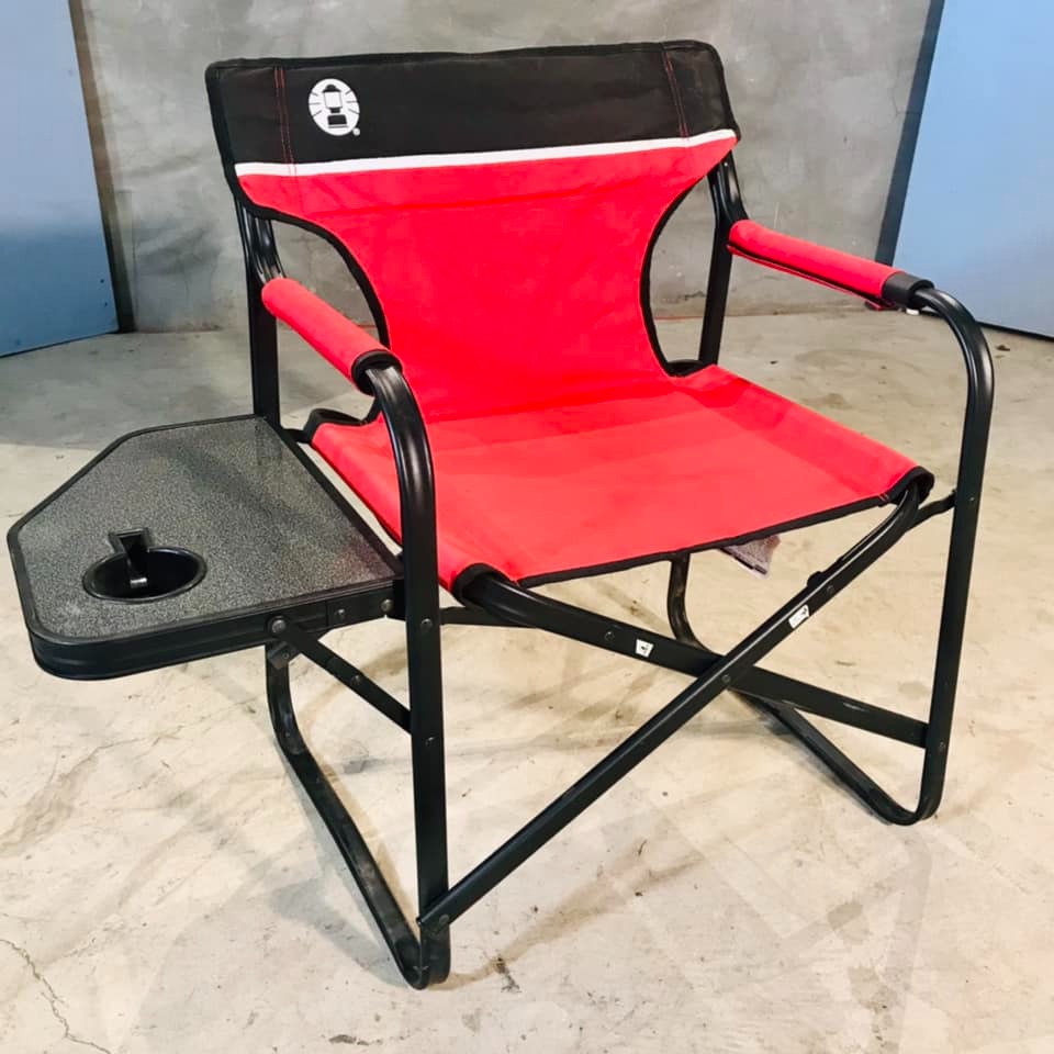 New- Portable Camping Quad Chair With 4-Can Cooler, Cushioned Seat - View #12