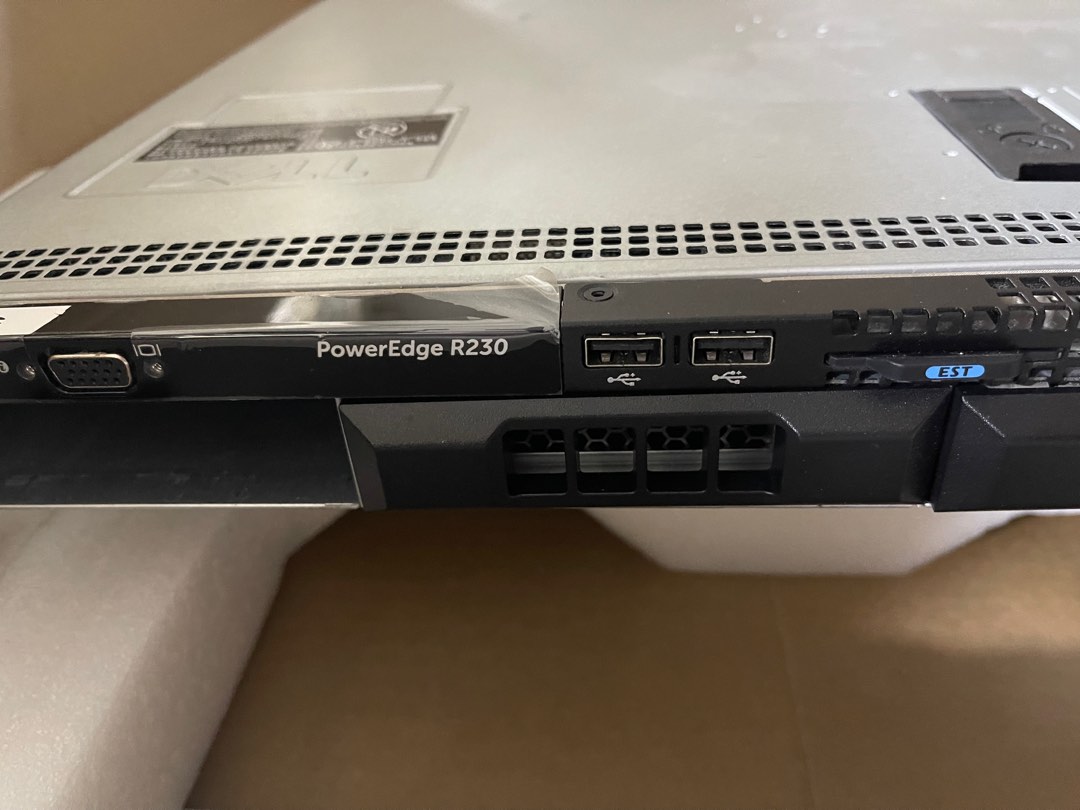 Dell R230 Front Power Button Dell PowerEdge R230 E3-1220 V6 Server 1U, Computers & Tech, Desktops on ...