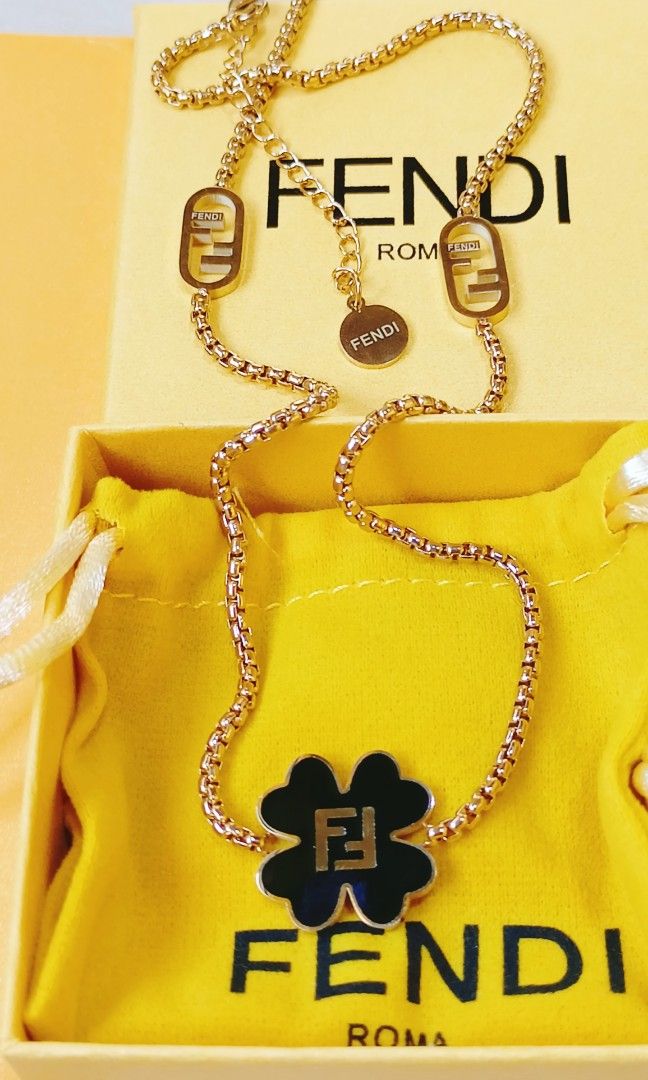 Fendi necklace from japan (Category: Luxury Accessories) located in Quezon City. Submitted by liambags (Listing ID 1347851055, Image 3). Description: Fendi necklace from japan no flaws tauco chain with stamp with box,pouch and paper bag size 18inches adjustable up to 20inches kindly pm me.