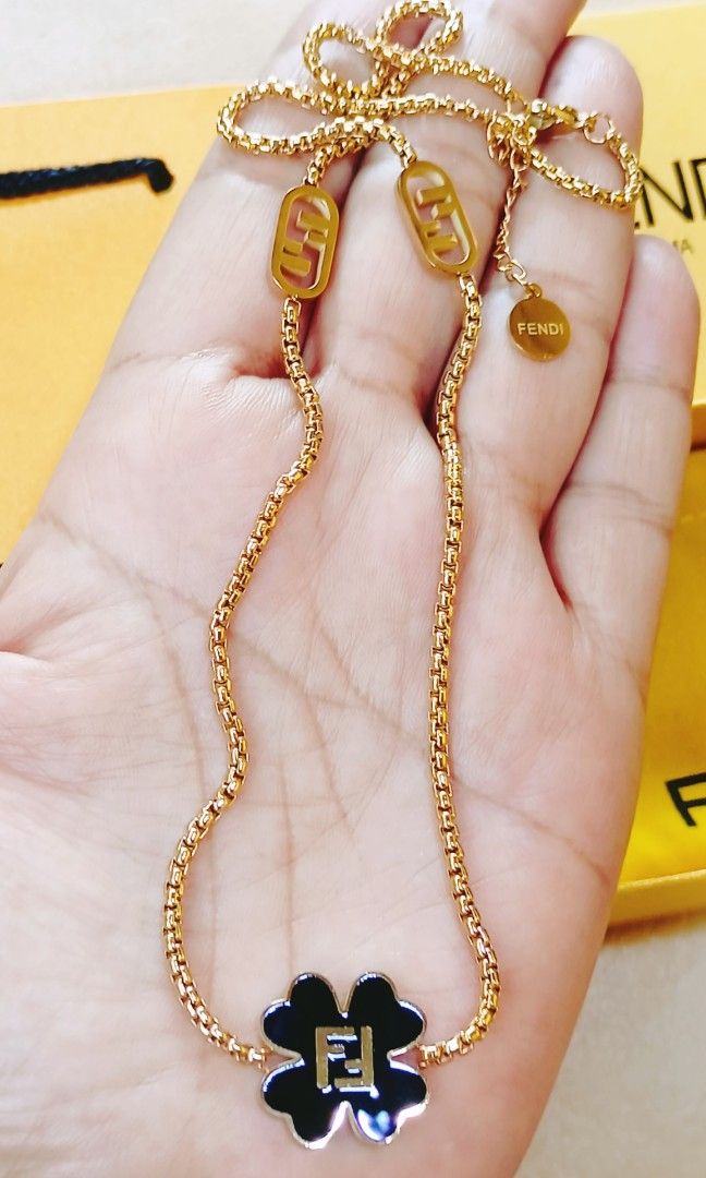 Fendi necklace from japan (Category: Luxury Accessories) located in Manila. Submitted by osaze_27japanbags (Listing ID 1347877203, Image 3). Description: Fendi necklace from japan no flaws tauco chain with box,pouch and paper bag with stamp size 18inches adjustable up to 20 kindly pm me.