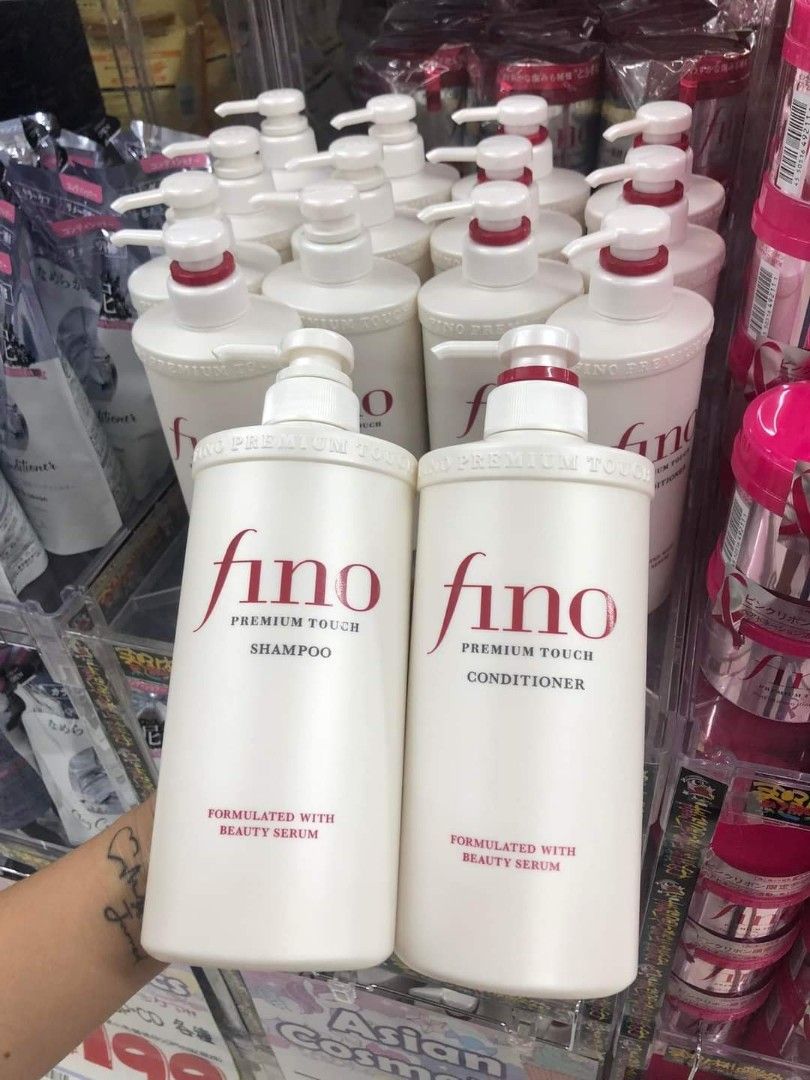 Fino Shampoo & Conditioner 550ml (Category: Bath) located in Gapan. Submitted by mikayla_ann0803 (Listing ID 1347902549, Image 3). Description: Shishiedo Fino Shampoo-650 Shieshido Fino Conditioner-650 From Japan.
