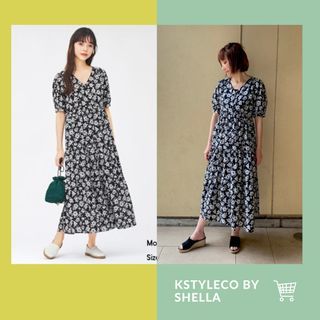 GU by Uniqlo Tiered Button down Dress