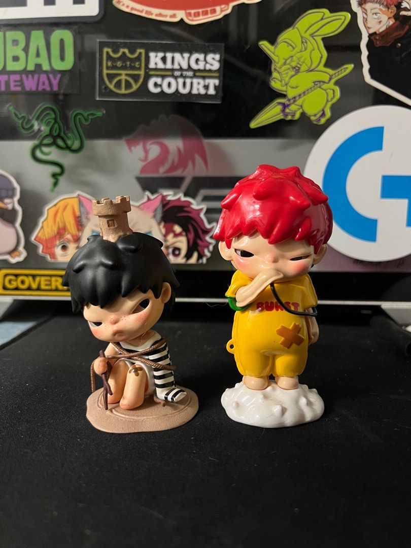 Hirono Mime Prison & Reshape Burst (Category: Designer & Blind Box Toys) located in Makati City. Submitted by aleyamari (Listing ID 1348011330, Image 1). Description: Wts lfb Hirono Mime - Prison (P600 Hirono Reshape - Burst (P600) - Comes with card, box, and foil - Loc: Pasig/Makati.