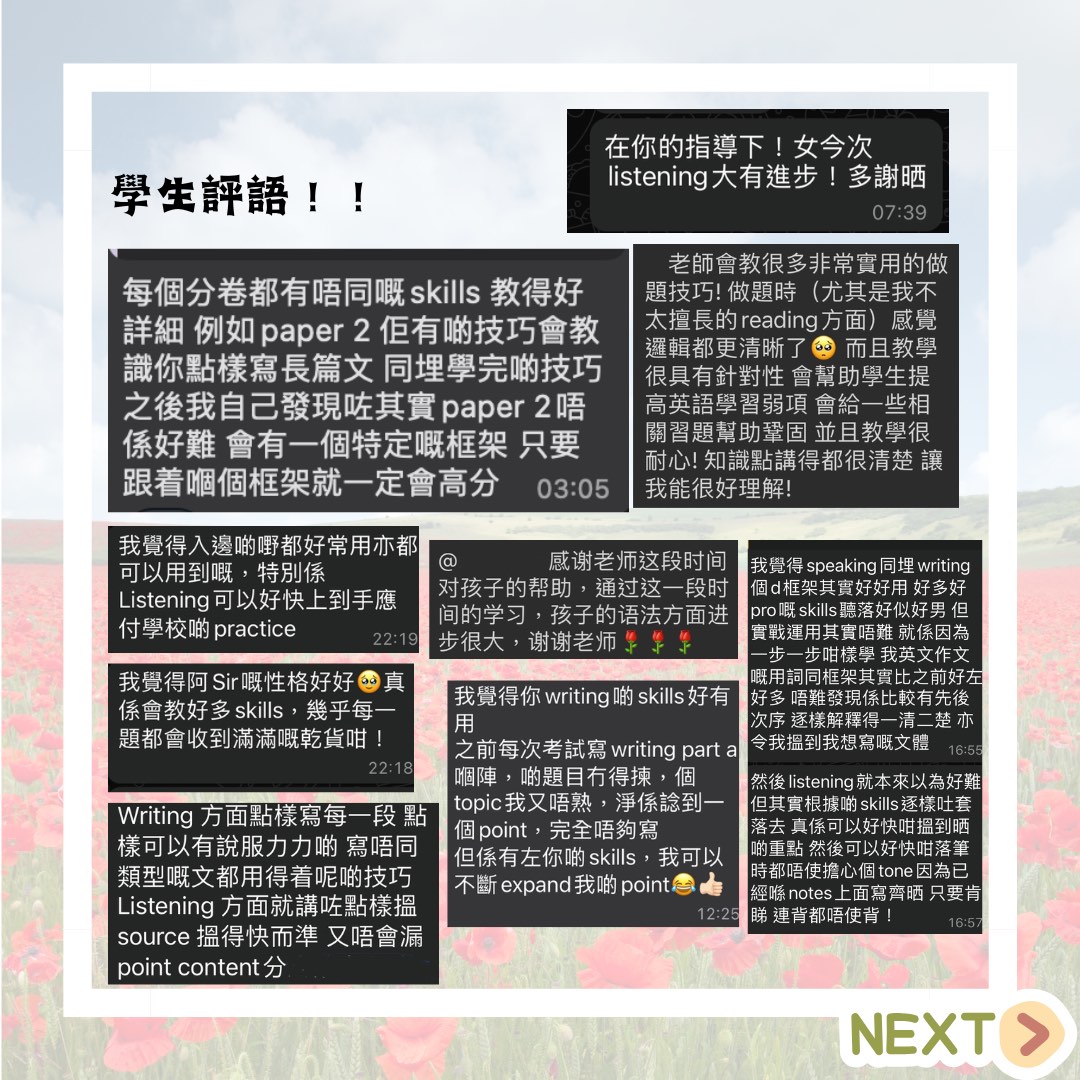 DSE 英文補習 高中 私補62859980455938113