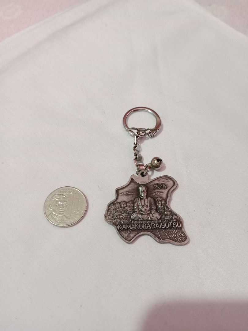 KAMAKURA DAIBUTSU metal keycahin (Category: Vintage Collectibles) located in Tabaco. Submitted by fritznicoleshoppe (Listing ID 1347865832, Image 3). Description: KAMAKURA DAIBUTSU metal keychain / souvenir solid heavy non magnetic metal..