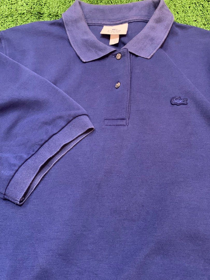 Lacoste (Category: Shirts) located in Manila. Submitted by anggex44 (Listing ID 1347972620, Image 3). Description: Lacoste Size Large 19.5 WIDTH 22 LENGTH has faded on collar part check detailed photo Good condition .