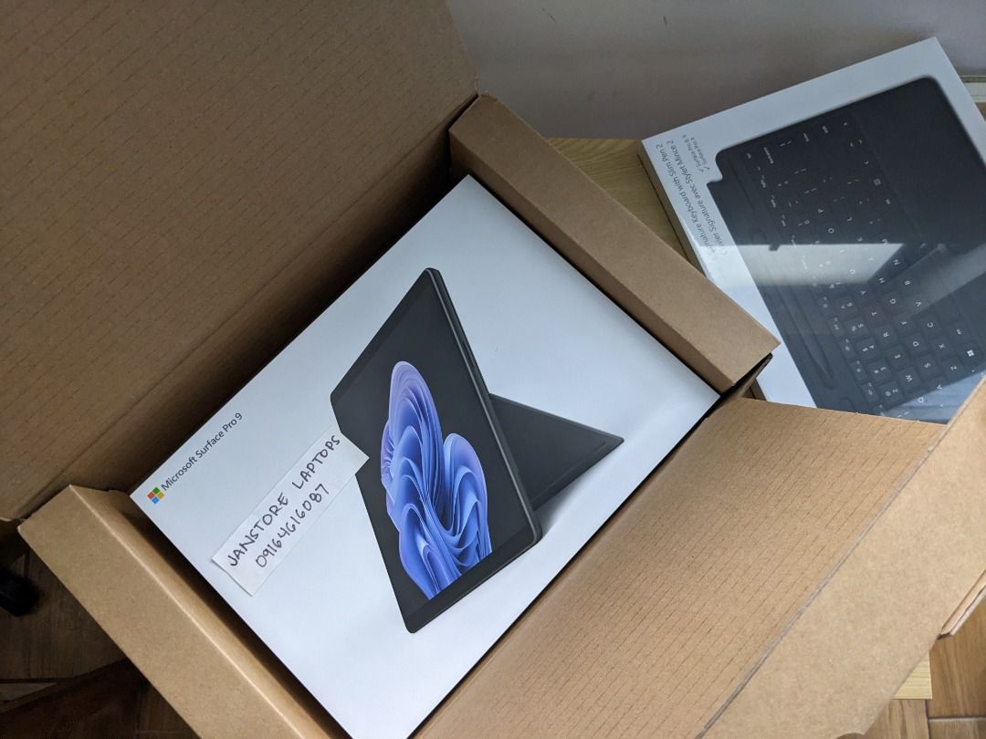 Microsoft Surface Pro 9 Core i7 1265u 12th Gen 16GB 512SSD (Category: Laptops & Notebooks) located in Quezon City. Submitted by janstore-computer-trading (Listing ID 1347985244, Image 1). Description: Model : Microsoft Surface Pro 9 (3K Resolution Display , Core i7 1265u ,16GB ram and 512GB SSD) Condition : Brand New , Open Box with Sealed Keyboard and Pen worth P16,000 Price : 61,500 Mall Price : 110,000 Specs: Processor : Intel Core i7 1265u 12