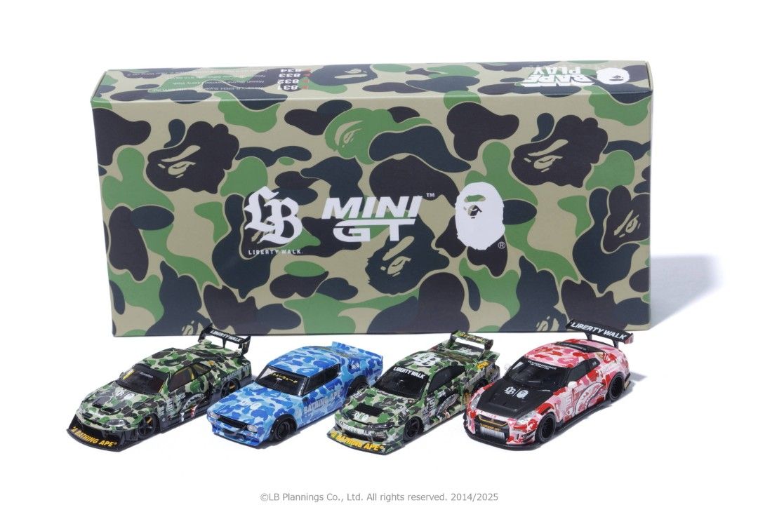 BAPE X LBWK MINI GT ABC CAMO FD RX7 1/64 MINIGT MINI GT X BAPE