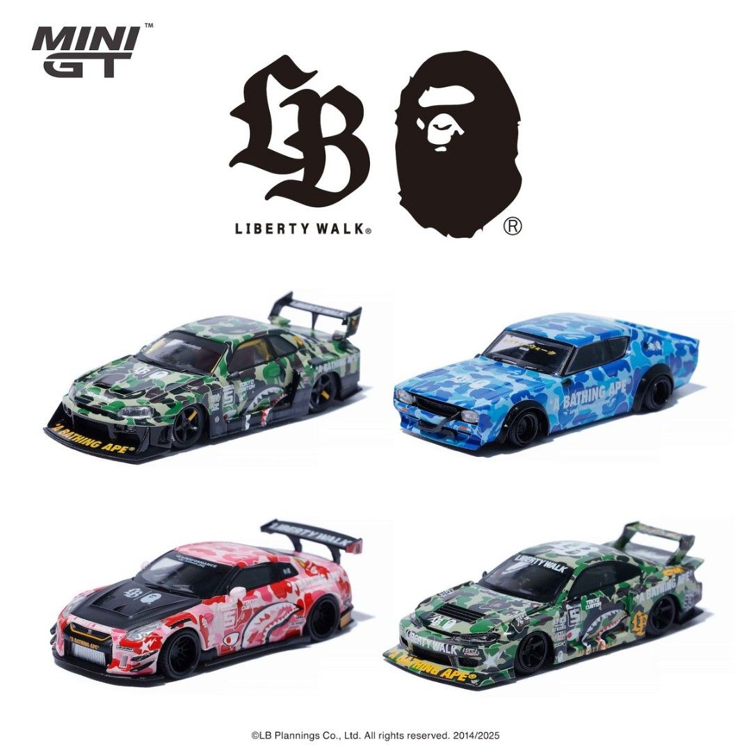 限定 LBWK Mini GT BAPE 日産 SKYLINE + おまけ 限定 LBWK Mini GT BAPE 日産 SKYLINE + おまけ（MINIGT.com