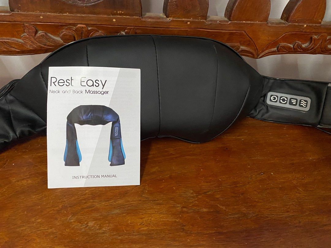 Neck and Back Massager (Category: Massage Devices) located in Manila. Submitted by fromsandy (Listing ID 1347960845, Image 2). Description: - og price: 1K - rfs: hindi nagagamit - no flaws.