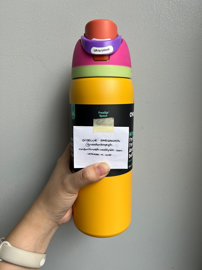 OWALA RIP Glow in the Dark Color Drop 32 oz Freesip Bottle IN HAND SOLD