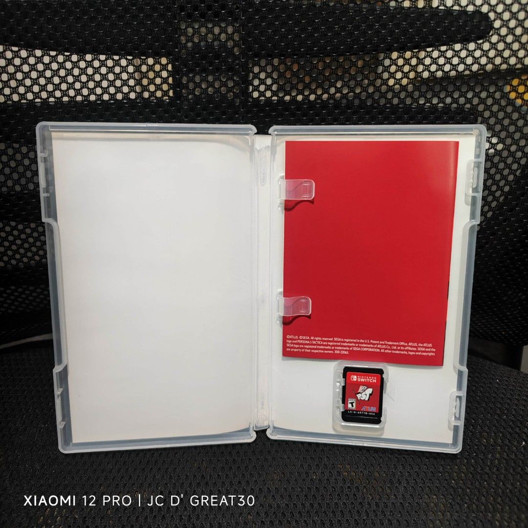 Persona 5 Tactica Switch Game (Category: Nintendo) located in Quezon City. Submitted by shopme_gadget30 (Listing ID 1347997920, Image 3). Description: kindly read the details first for sale fixed price good as new / mint condition tested and working with Case and game card compatible to Nintendo switch usa region Shoopppppeee —,✅ can check out pm for the linnnkkk (If shoopppee check out, price is higher because of shooppppeee deduction qc area me