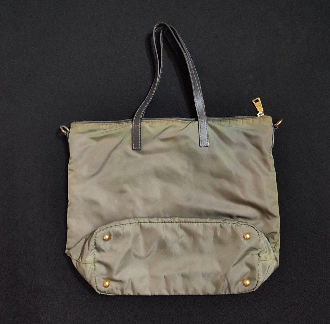 Prada Tessuto Nylon Bag (Category: Luxury Bags & Wallets) located in Manila. Submitted by shoptrinketscloset (Listing ID 1347969890, Image 3). Description: Authentic Prada Nylon Tessuto Bag Long strap not included Pls see photos for flaws as is where is sf c/o buyer location malate manila.