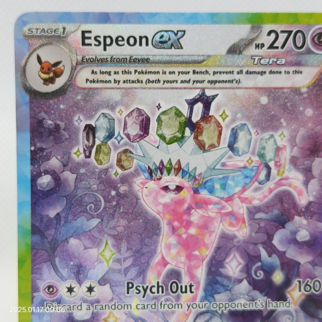 Prismatic Evolutions Espeon EX Special Illustration Rare SIR 155/131