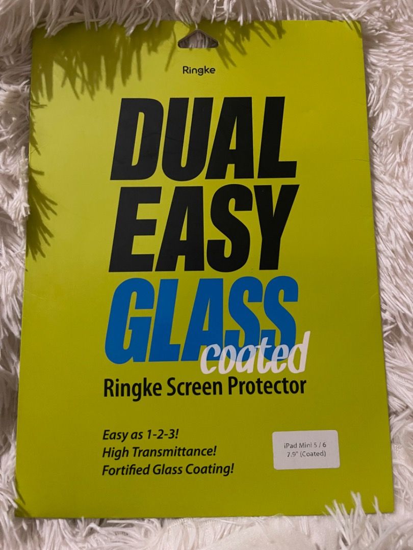 Ringke Screen Protector for iPad Mini 5/6 (Category: Cases & Sleeves) located in Manila. Submitted by misspajama (Listing ID 1347990175, Image 1). Description: Brand new and sealed Authentic For iPad Mini 5/6.